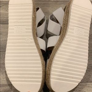 White platform sandals. Brand new never worn